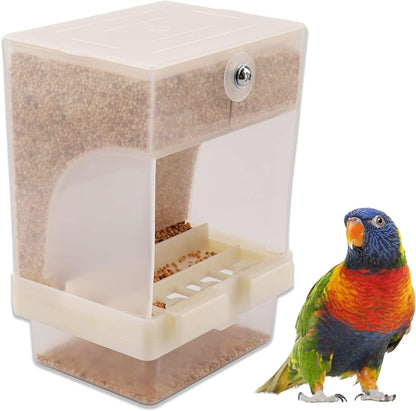 Automatic Bird Feeder - Mess-Free Feeding Solution for Small and Medium Parrots and Birds (1 Piece)
