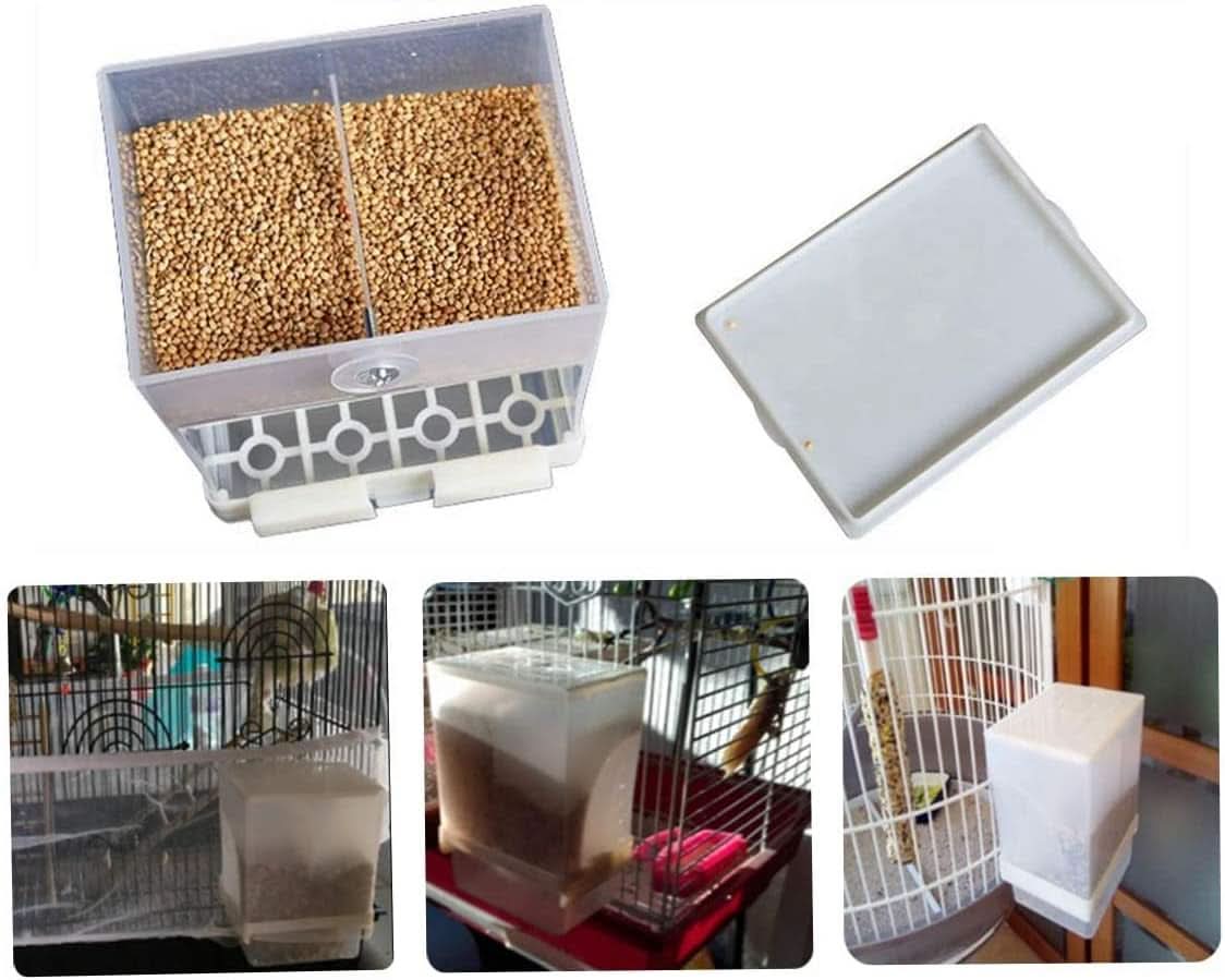 Automatic Bird Feeder - Mess-Free Feeding Solution for Small and Medium Parrots and Birds (1 Piece)