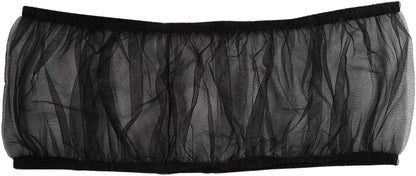 Bird Cage Cover with Ventilated Nylon Mesh and Seed Catcher - Large Size Available in Four Colors (Black)