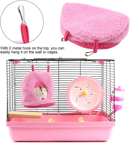 Bird Hanging Nest - Plush Hammock Cave for Parrots, Parakeets, Conures, Macaws, Cockatiels, and Love Birds in 4 Colors