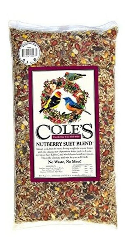 Cole'S NB20 Nutberry Suet Blend Bird Seed, 20-Pound