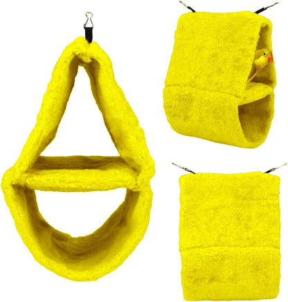 Cozy Bird Hammock Nest House Bed Tent for Small to Medium Parrots, Including Parakeets, Cockatiels, Conures, Cockatoos, African Greys, Amazons, Budgies, Lovebirds, Finches, and Canaries