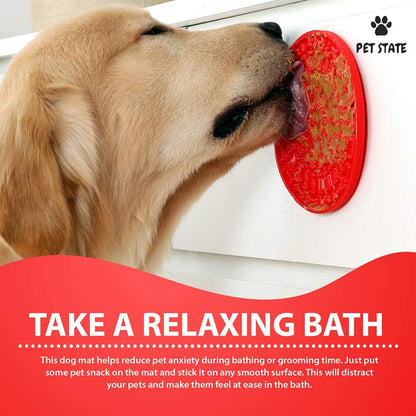Dog Lick Pad Set - Boredom and Anxiety Relief for Bath Time, 3-Pack Slow Feeder with Strong Suction for Peanut Butter Treats