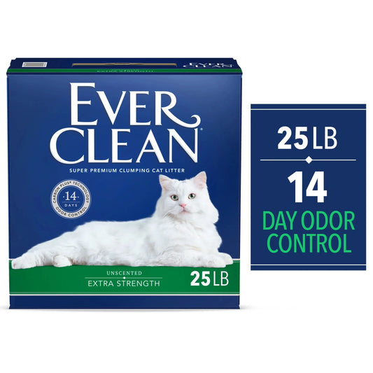 Extra Strength Clumping Cat Litter, Unscented, 25 Pounds