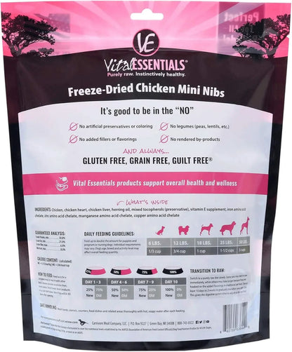 Freeze-Dried Chicken Mini Nibs Dog Food, 16 oz