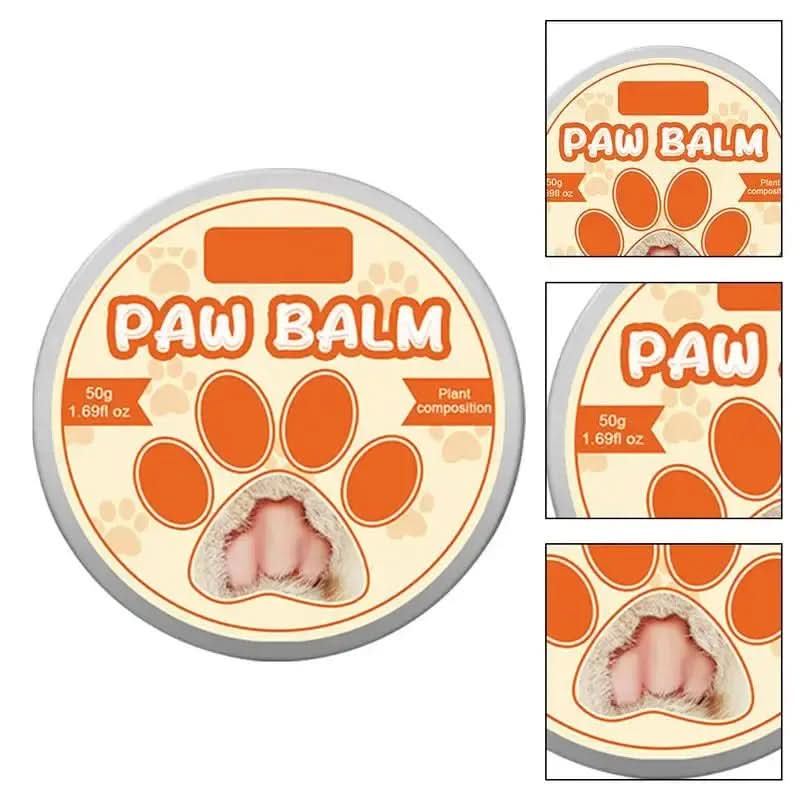 Paw Balm for Dogs and Cats - 50g Moisturizing Cream for Noses and Paws, Lick-Safe Protector for Extreme Weather Conditions