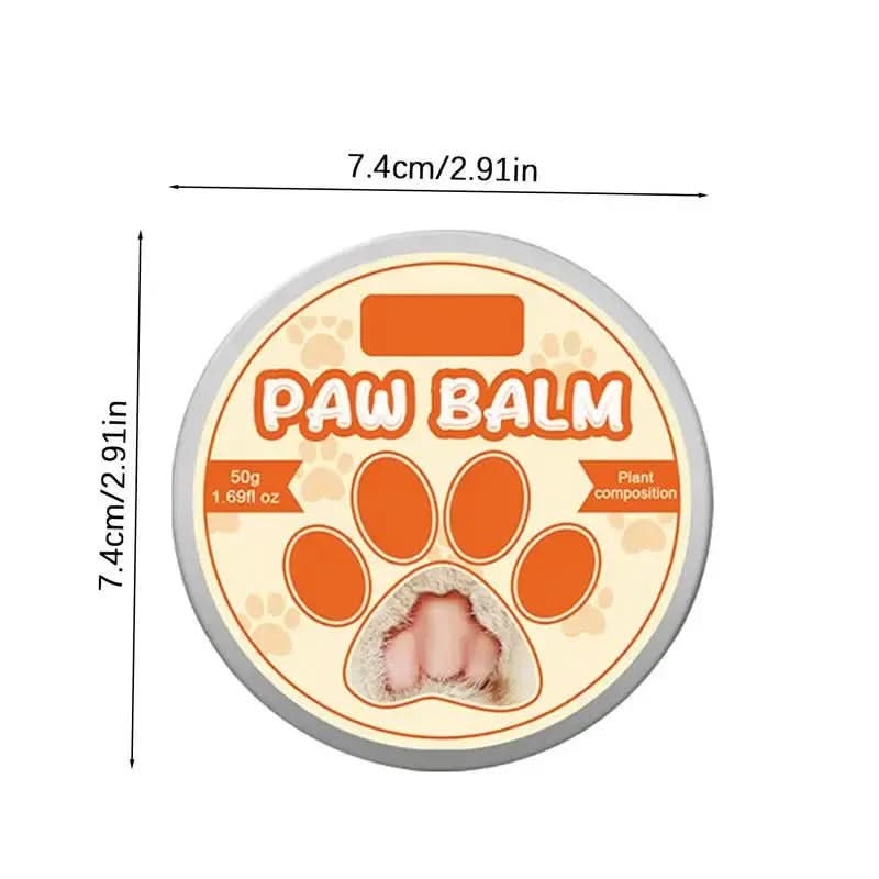 Paw Balm for Dogs and Cats - 50g Moisturizing Cream for Noses and Paws, Lick-Safe Protector for Extreme Weather Conditions
