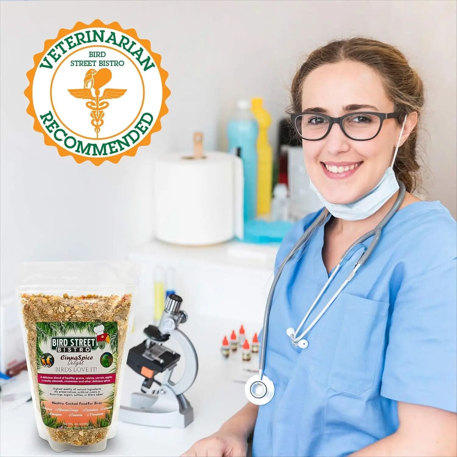 Premium Parrot Food Sample Pack - Nutritious Parakeet and Cockatiel Blend - Quick-Cook Natural and Organic Grains with Non-GMO Fruits and Health-Enhancing Spices