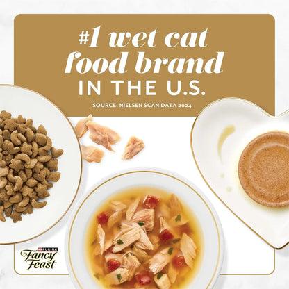 Purina  Petites Gourmet Wet Cat Food Pâté Tender Beef Entrée - Pack of 12 Tubs (2.8 Oz. Each)