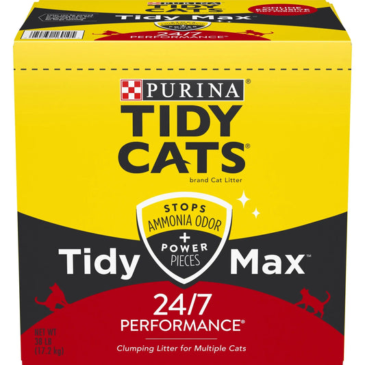 Purina Tidy Cats  Clumping Cat Litter, Odor Control 24/7, 38 Lb. Box
