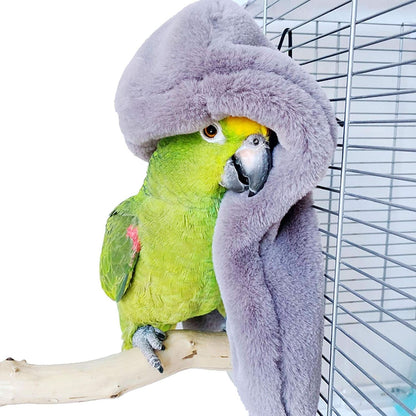 Winter Warm Bird Shawl and Nest Corner Blanket - Hanging Tent for Small Birds Including Parakeets, Cockatiels, Conures, Macaws, Lovebirds, Finches, and Lorikeets