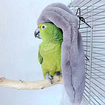 Winter Warm Bird Shawl and Nest Corner Blanket - Hanging Tent for Small Birds Including Parakeets, Cockatiels, Conures, Macaws, Lovebirds, Finches, and Lorikeets