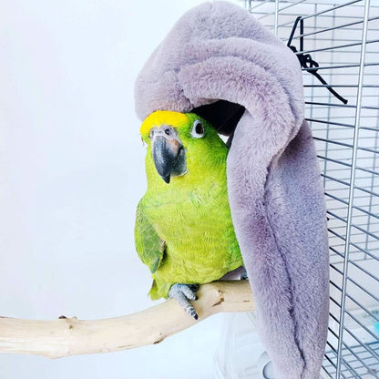 Winter Warm Bird Shawl and Nest Corner Blanket - Hanging Tent for Small Birds Including Parakeets, Cockatiels, Conures, Macaws, Lovebirds, Finches, and Lorikeets