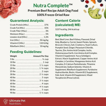 Ultimate Pet Nutrition - Nutra Complete Beef
