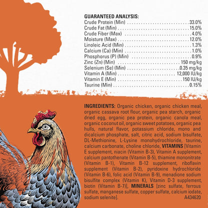 Purina High Protein Adult Dry Cat Food with Organic Chicken, Egg, and Sweet Potato - 12 lb Bag
