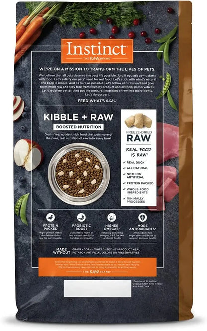 Raw Boost Grain-Free Dry Cat Food with Real Duck, 4.5 lb Bag