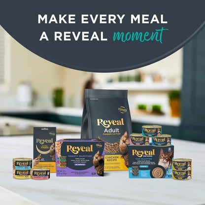 Natural Grain-Free Wet Canned Cat Food, Limited Ingredient Fish Variety in Broth (12 x 2.47 oz Cans)