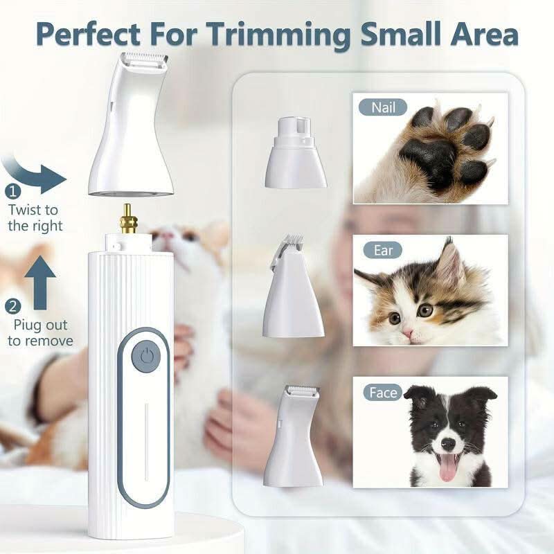 GOOAD 4-In-1 Dog Clippers with Nail Grinder, Summer Pet Grooming Made Easy - Low Noise & Cordless for Dogs, Cats, Rabbit,Pet Trimmer GOOAD Pet Trimmer