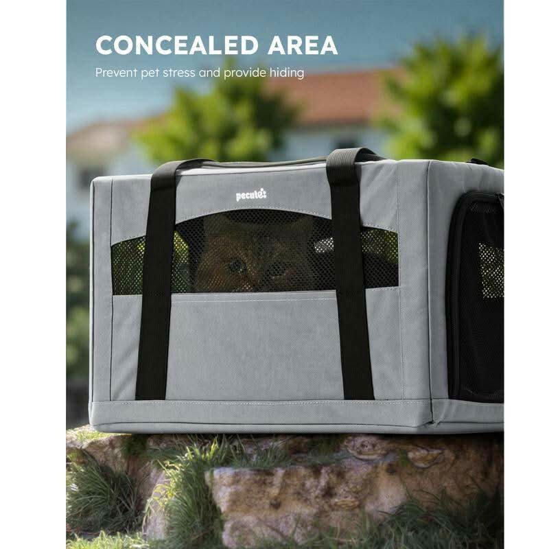 【Labordaysale】Pecute Cat Carrier Stable, Pet Carrier Breathable and Portable, Cat Carriers Bag with Scientific Hidden Partition