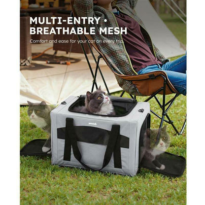 【Labordaysale】Pecute Cat Carrier Stable, Pet Carrier Breathable and Portable, Cat Carriers Bag with Scientific Hidden Partition