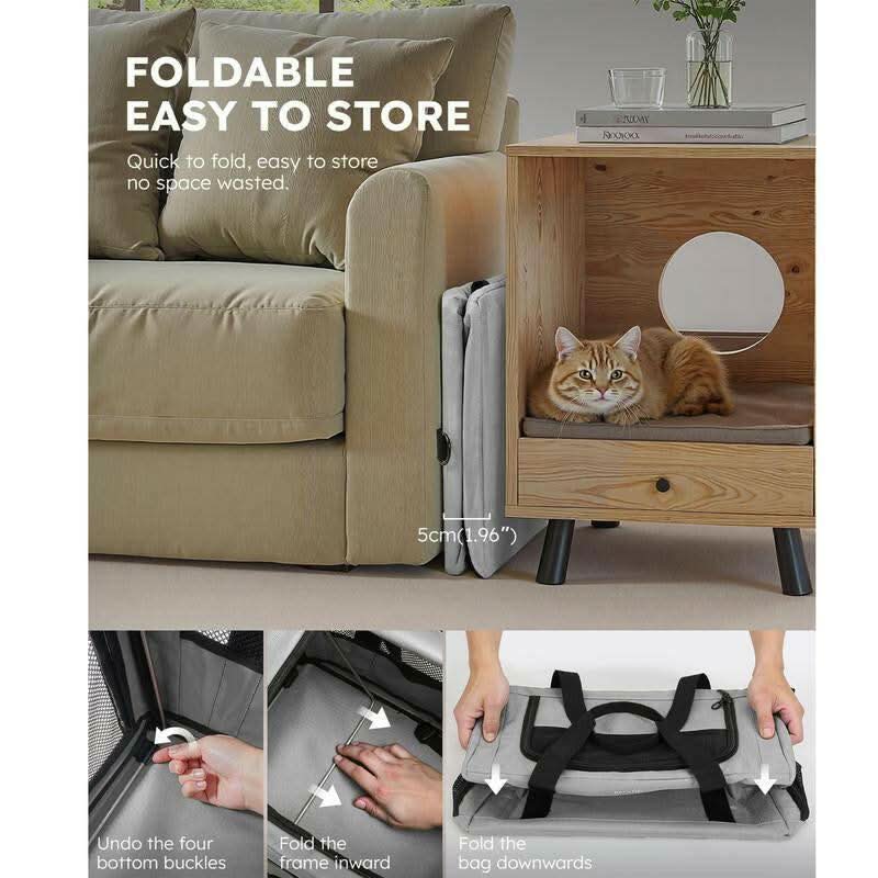【Labordaysale】Pecute Cat Carrier Stable, Pet Carrier Breathable and Portable, Cat Carriers Bag with Scientific Hidden Partition
