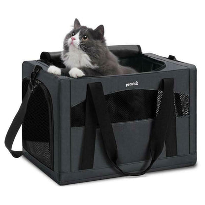 【Labordaysale】Pecute Cat Carrier Stable, Pet Carrier Breathable and Portable, Cat Carriers Bag with Scientific Hidden Partition