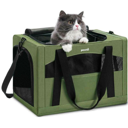 【Labordaysale】Pecute Cat Carrier Stable, Pet Carrier Breathable and Portable, Cat Carriers Bag with Scientific Hidden Partition