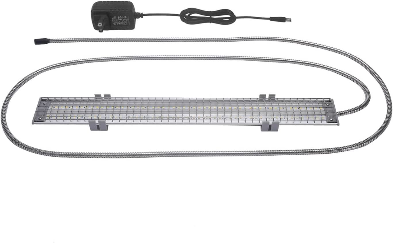 Happybird Full Spectrum LED Lighting for Bird Cages with Chew Guard - Safe and Easy to Install 18" Light for Hookbill Birds - Simulates Natural Environment