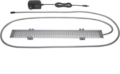 Happybird Full Spectrum LED Lighting for Bird Cages with Chew Guard - Safe and Easy to Install 18" Light for Hookbill Birds - Simulates Natural Environment