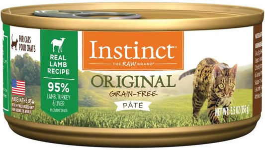 Original Grain-Free Real Lamb Recipe Natural Wet Cat Food, 5.5 Ounce (Pack of 12)