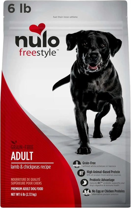 Freestyle Premium Grain-Free Dry Dog Food for Adults, Small Kibble with BC30 Probiotic for Digestive Health and High Animal-Based Protein, Free from Chicken and Egg Ingredients