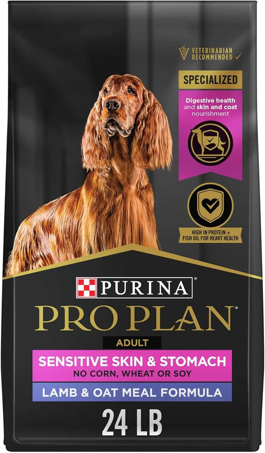 Sensitive Skin and Stomach Dog Food with Lamb and Oatmeal Formula - 24 lb Bag