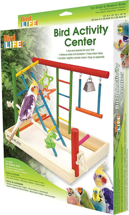 Bird Life Large Wooden Playpen for Cockatiels and Conures