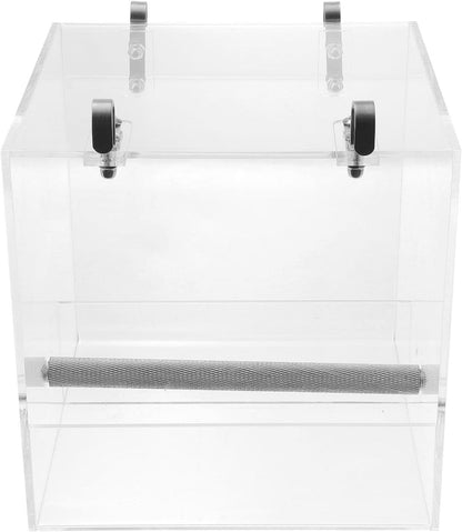No-Mess Bird Feeder with Hooks - Premium Cage Accessories for Parrots, Parakeets, Canaries, Cockatiels, and Finches