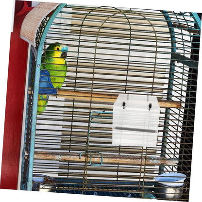 No-Mess Bird Feeder with Hooks - Premium Cage Accessories for Parrots, Parakeets, Canaries, Cockatiels, and Finches