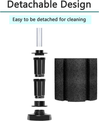 Aquarium Sponge Filter Set for Breeding Fry, Betta, and Shrimp - 4 Pieces (Suitable for Tanks up to 60 Gallons)
