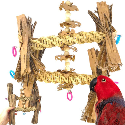 1557 Duo Natural Helix Toy for Parrots, Cockatiels, and Cockatoos