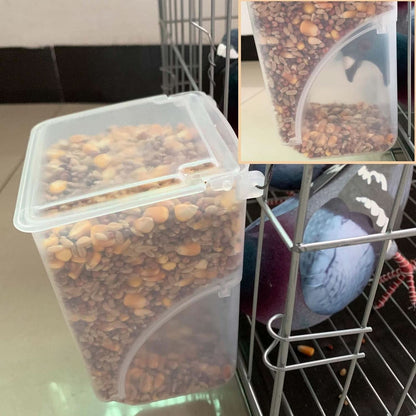 Automatic Bird Feeder for Pigeons, Parrots, Parakeets, Canaries, Cockatiels, and Finches - Cage Accessories and Supplies