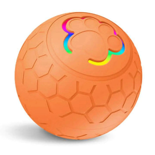 Interactive Motion Ball -Activated Rolling Ball for Dogs - Durable USB Rechargeable Dog Toy for Puppies Small and Medium Dogs - Self Moving Ball (Orange) Pets Best shop