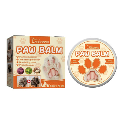 Paw Balm for Dogs and Cats - 50g Moisturizing Cream for Noses and Paws, Lick-Safe Protector for Extreme Weather Conditions