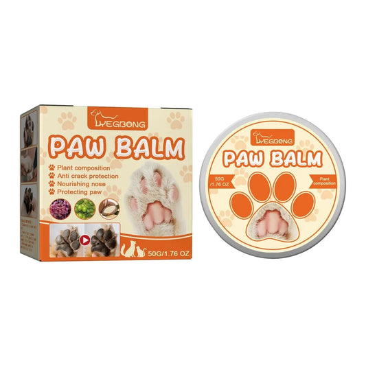 Paw Balm for Dogs and Cats - 50g Moisturizing Cream for Noses and Paws, Lick-Safe Protector for Extreme Weather Conditions