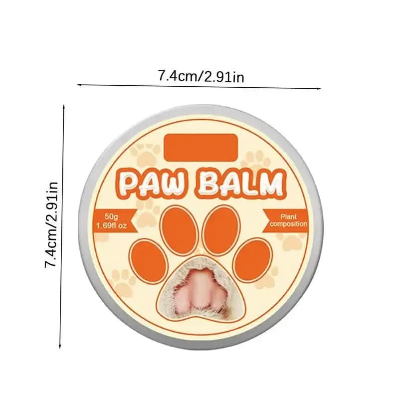 Paw Balm for Dogs and Cats - 50g Moisturizing Cream for Noses and Paws, Lick-Safe Protector for Extreme Weather Conditions