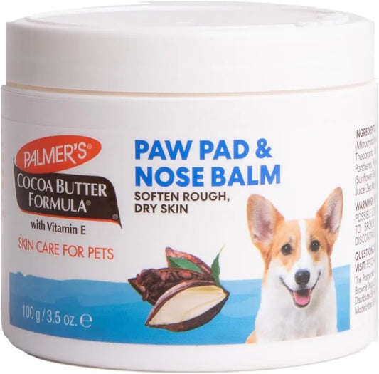 Cocoa Butter Formula Fragrance-Free Paw Pad and Nose Balm for Dogs - Skin Soothing Balm with Vitamin E for Dry Skin and Pads