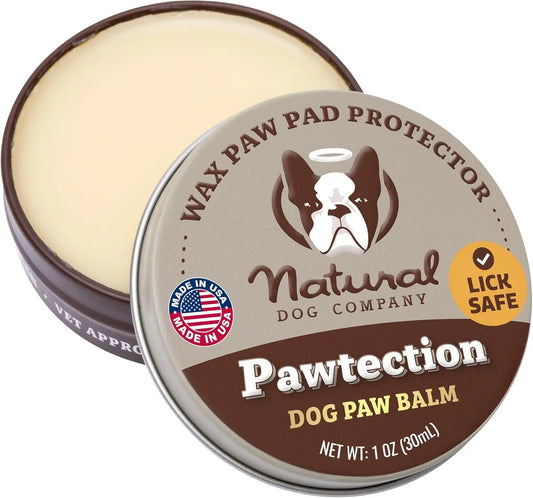 Pawtection Balm - Moisturizing Paw Protector for Dogs, Soothes Dry and Cracked Pads, Shields Against Extreme Weather, Ideal for Allergies and Itching (1 Oz Tin)