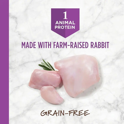 Limited Ingredient Diet Natural Dry Cat Food, Grain-Free Recipe with Real Rabbit, 10 lb Bag
