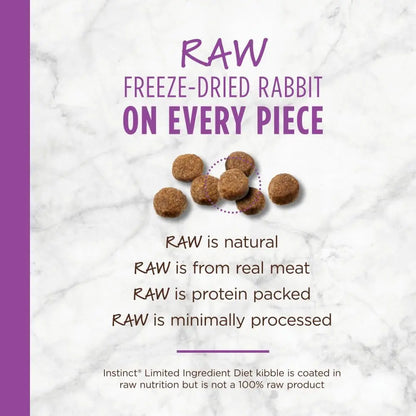 Limited Ingredient Diet Natural Dry Cat Food, Grain-Free Recipe with Real Rabbit, 10 lb Bag