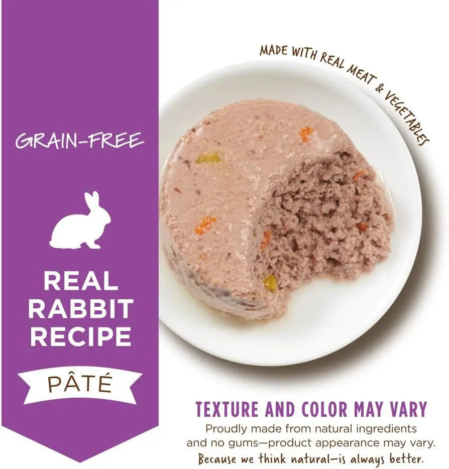 Original Grain-Free Real Rabbit Recipe Natural Wet Cat Food, 5.5 oz Cans (Case of 12)