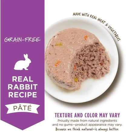 Original Grain-Free Real Rabbit Recipe Natural Wet Cat Food, 5.5 oz Cans (Case of 12)