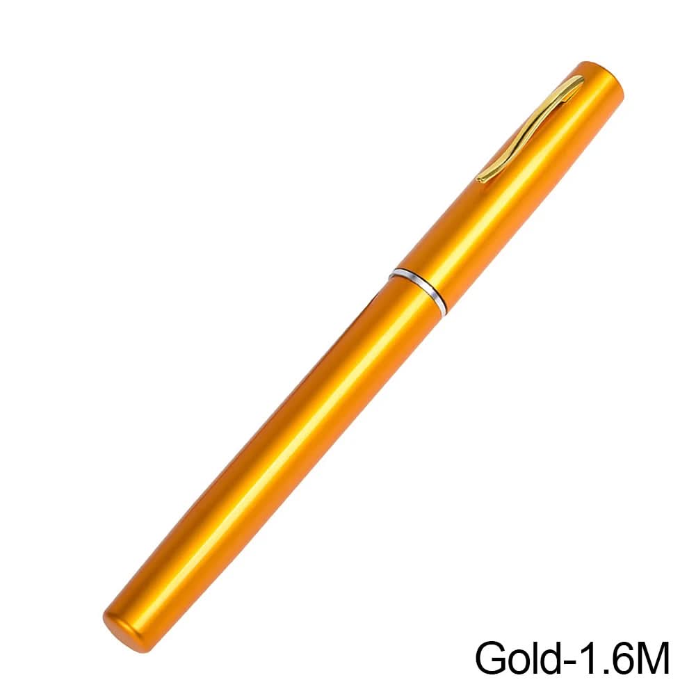 1M/1.2M/1.4M/1.6Mportable Pocket Telescopic Mini Pen Fishing Rod Pole Ice Fishing Rod Foldable Small Fishing Rod for Fishinggear