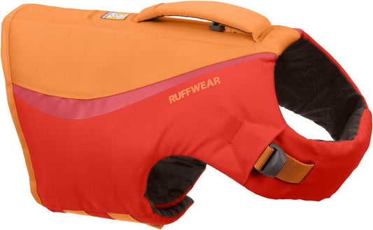 Float Coat Dog Life Jacket - Premium Buoyancy Swim Vest with Lift Handle, Secure Fit, Reflective Trim, and Adjustable Flotation for Swimming, Boating, and Outdoor Activities, Red Sumac, Small